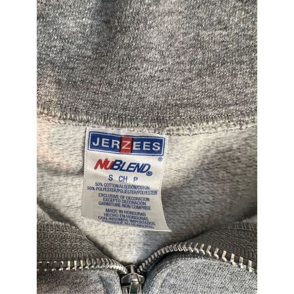 JERZEES Canada Quarter Zip Jacket Stitched Lettering Small Vintage - Picture 5 of 6